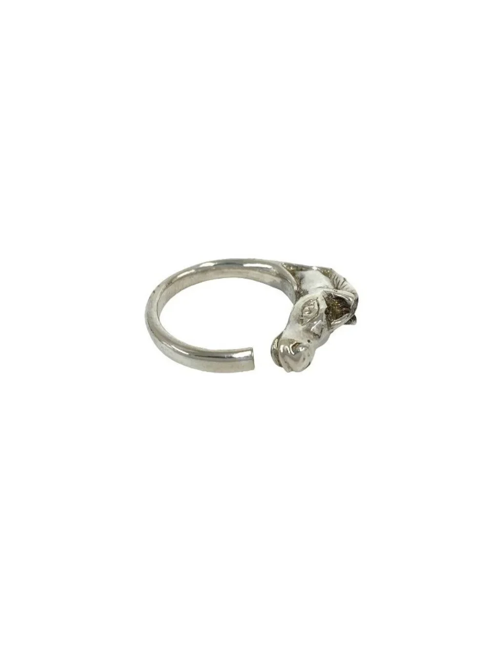 Hermes Vintage Cheval Hose Ring 925 Sterling Silver